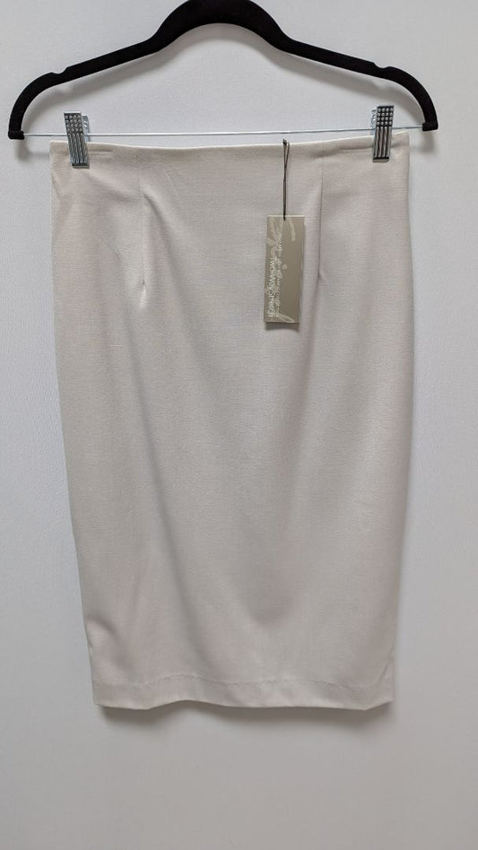 Spiegel Light Khaki 2-Way Stretch Midi Skirt