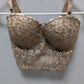 Windsor Beige Embellished Reigning Lace Bustier Bralette