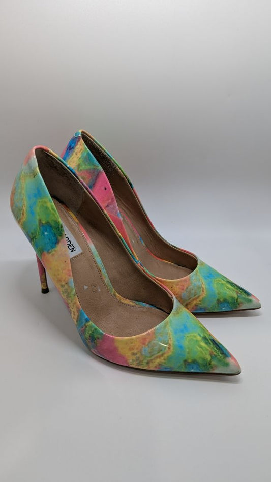 Steve Madden Multicolor Watercolor Daisie Pumps