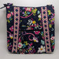 Vera Bradley Navy/Pink Paisley Hipster Crossbody Purse