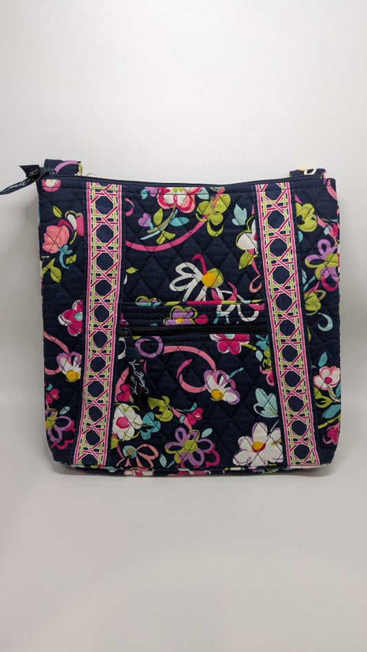 Vera Bradley Navy/Pink Paisley Hipster Crossbody Purse