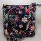Vera Bradley Navy/Pink Paisley Hipster Crossbody Purse