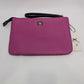 IZAK Purple "Le Suis Belle" Zippered Wristlet Pouch