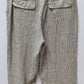 Chico's Light Brown Striped Linen Casual Pants