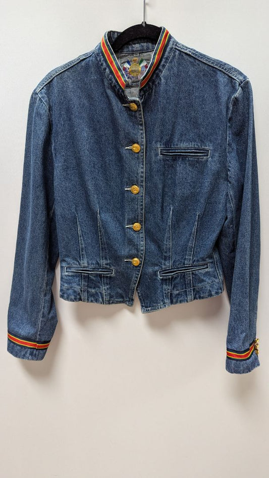 The Limited Medium Wash Button-Down Denim Jacket