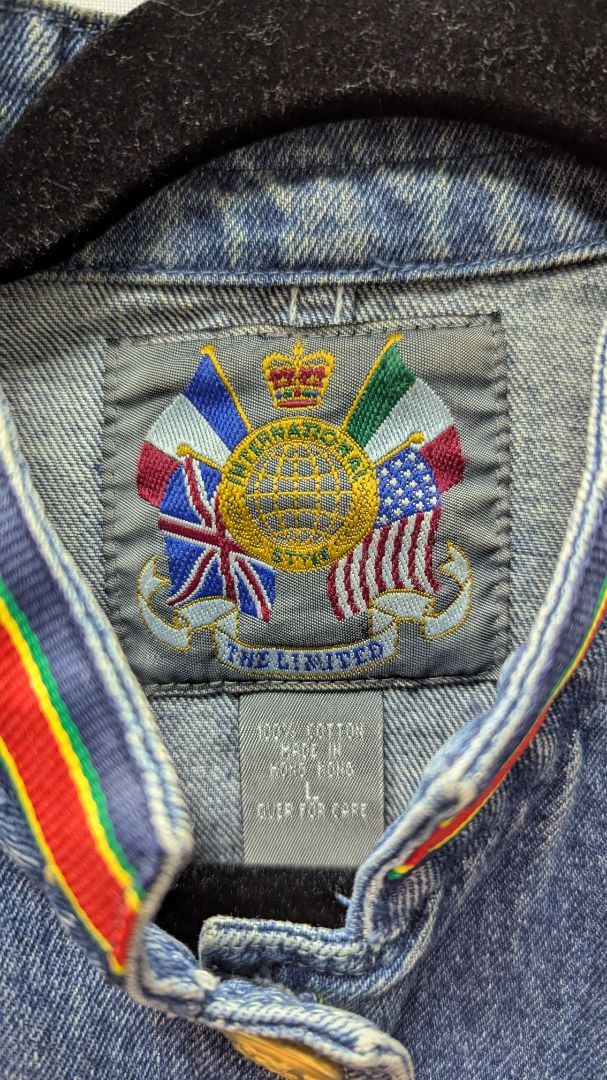 The Limited Medium Wash Button-Down Denim Jacket