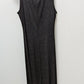Ronni Nicole Black/Beige Polka-Dot Sleeveless Maxi Dress