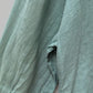 Soft Surroundings Light Blue Linen Drawstring Button-Down Blouse