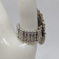 Silver-Tone Pink Oval Elastic-Back Ring