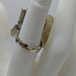 Gold-Tone Yellow Metal Flower Adjustable Ring