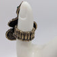 Bronze/White Rhinestone Snake Elastic-Back Ring