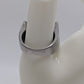 Silver/Black Engraved Cross Ring