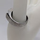 Silver/Black Thick Band Cross Ring