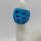 Blue Spotted Acrylic Ring