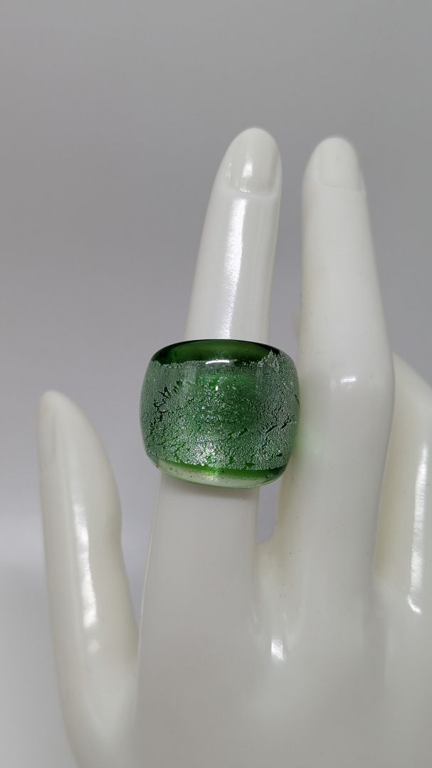 Green Opaque Acrylic Ring