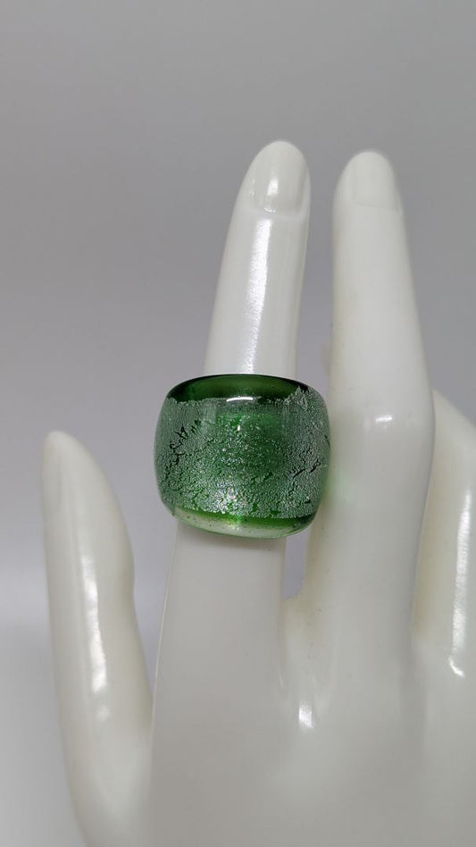 Green Opaque Acrylic Ring