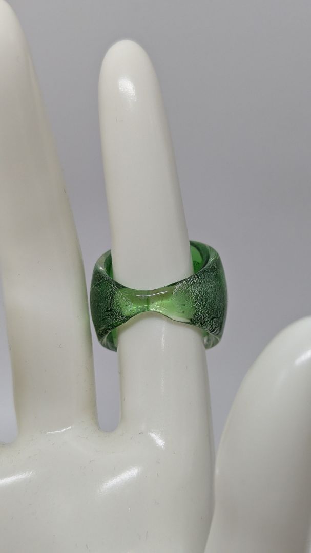 Green Opaque Acrylic Ring