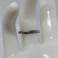 Silver/White Rhinestone Flower Adjustable Ring
