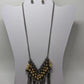 Paparazzi 2-Tone Beaded Chain Necklace & Earrings Set