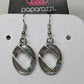 Paparazzi Silver Turquoise Cord & Chain Link Necklace & Earrings Set
