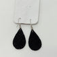 B Proud Black/Gold Glitter Felt Dangle Earrings