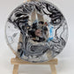 Handmade L. Williams Black/Grey Large Resin Coaster