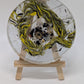 Handmade L. Williams Yellow/Black Large Resin Coaster