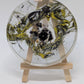 Handmade L. Williams Yellow/Black Large Resin Coaster
