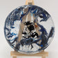 Handmade L. Williams Blue/White Large Resin Coaster