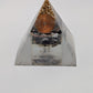 Handmade L. Williams Gold Tip Large Resin Pyramid (~3x3x3")