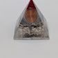 Handmade L. Williams Red Tip Medium Resin Pyramid (~2x2x2)