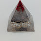Handmade L. Williams Red Tip Medium Resin Pyramid (~2x2x2)