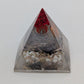 Handmade L. Williams Red Tip Medium Resin Pyramid (~2x2x2)