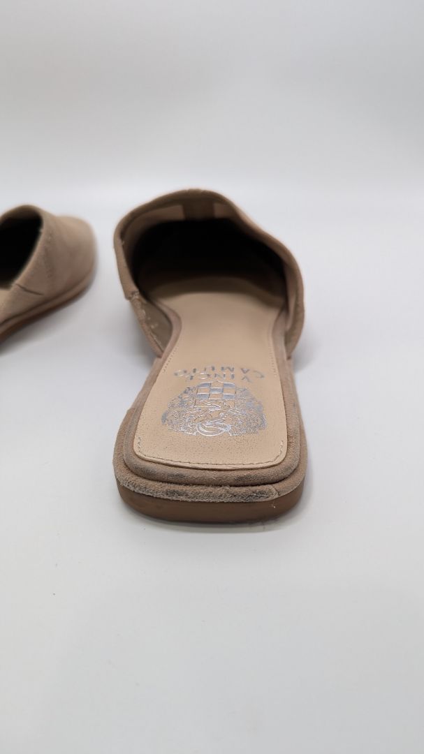 Vince Camuto Tan Bristina Suede Mules