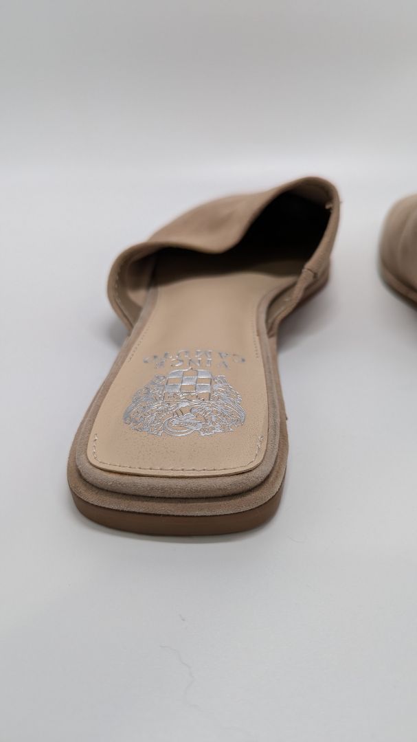 Vince Camuto Tan Bristina Suede Mules