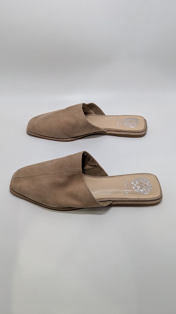 Vince Camuto Tan Bristina Suede Mules
