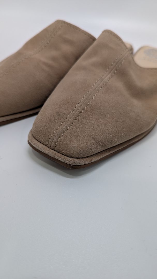 Vince Camuto Tan Bristina Suede Mules