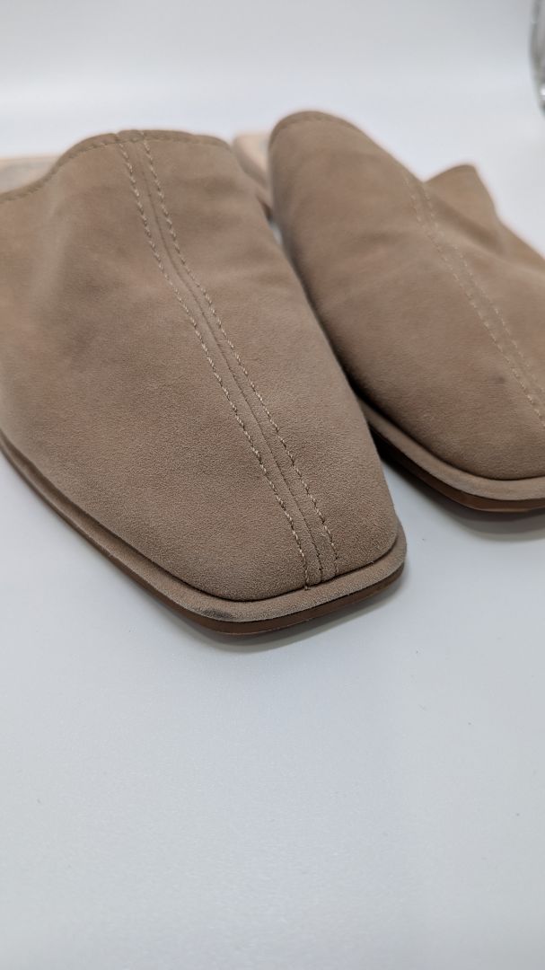 Vince Camuto Tan Bristina Suede Mules