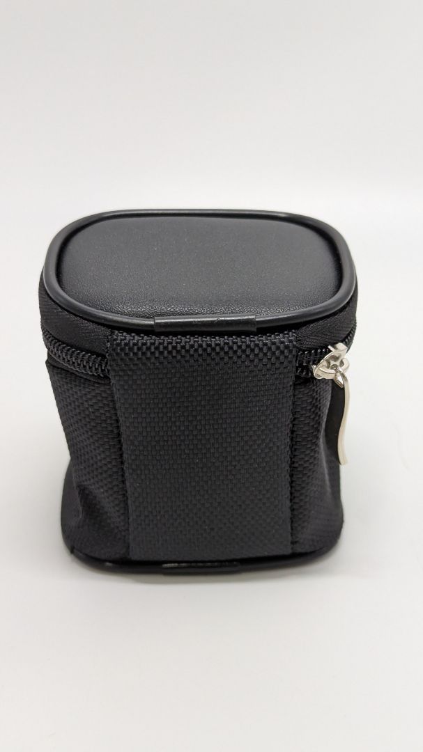Black Mini Zippered Mesh Travel Case