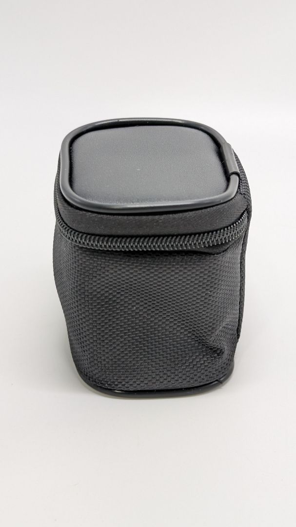 Black Mini Zippered Mesh Travel Case