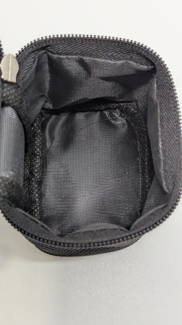 Black Mini Zippered Mesh Travel Case
