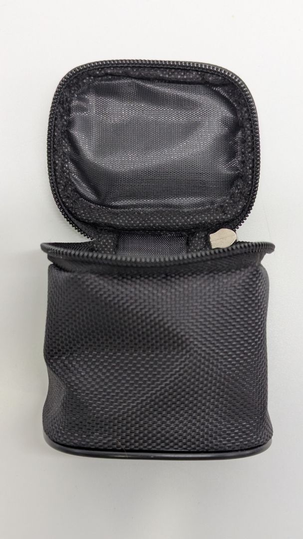 Black Mini Zippered Mesh Travel Case