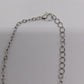 Silver Chain Bracelet with Axe & Rhinestone Charms