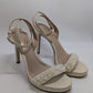 Sam Edelman Ivory Jade Perla Ankle Strap Heeled Sandals