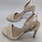 Sam Edelman Ivory Jade Perla Ankle Strap Heeled Sandals