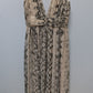 H&M Tan Snake Print Sleeveless Maxi Dress