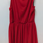 BCX Dress Red Sleeveless Belted Dress