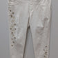 Style & Co White Embellished Boyfriend Jeggings