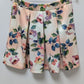 Gianni Bini Light Pink Floral Elastic-Waist Flared Skirt