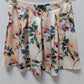 Gianni Bini Light Pink Floral Elastic-Waist Flared Skirt